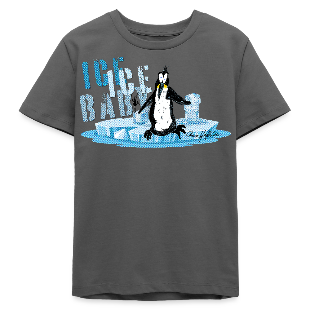 MNJS TEENS Bio T-Shirt mit ICE ICE BABY PRINT - Anthrazit