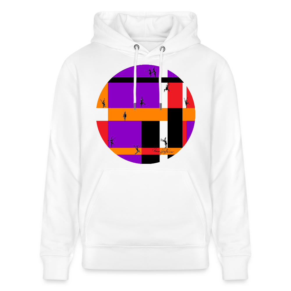 Unisex Bio-Hoodie mit TUSCHEMÄNNCHEN PRINT - Weiß