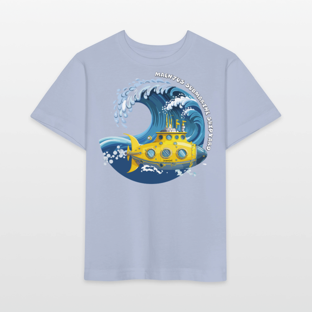 MNJS KIDS Bio T-Shirt mit SUBMARINE SHIPYARD PRINT - Lavendel-Violett