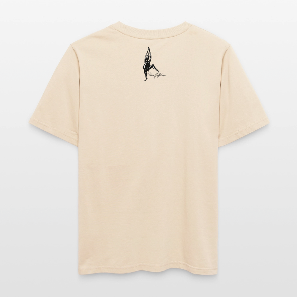 Relaxed Fit Unisex Bio-T-Shirt mit DYNAMIC FIELDS PRINT - Weißgrau