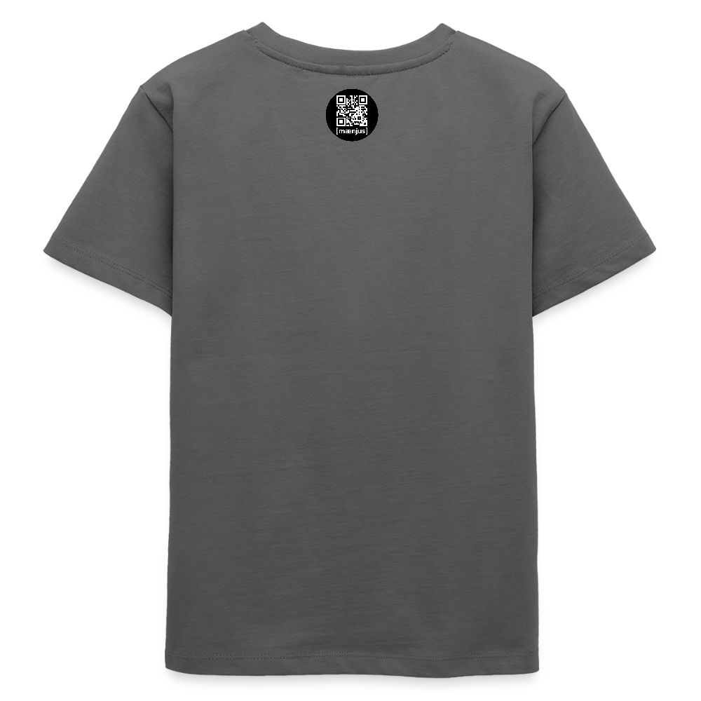MNJS TEENS Bio T-Shirt mit WELCOME TO THE JUNGLE PRINT - Anthrazit