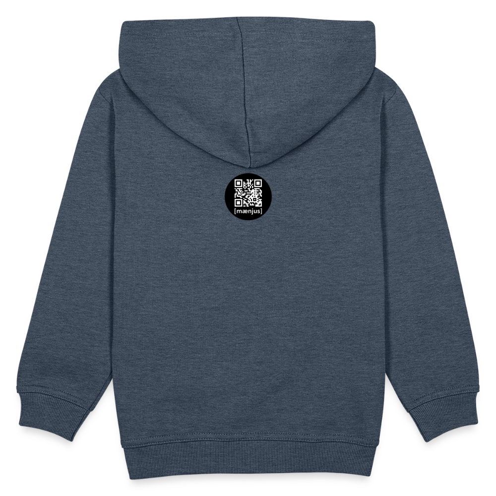 MNJS KIDS Premium Hoodie mit WELCOME TO THE JUNGLE PRINT - Jeansblau