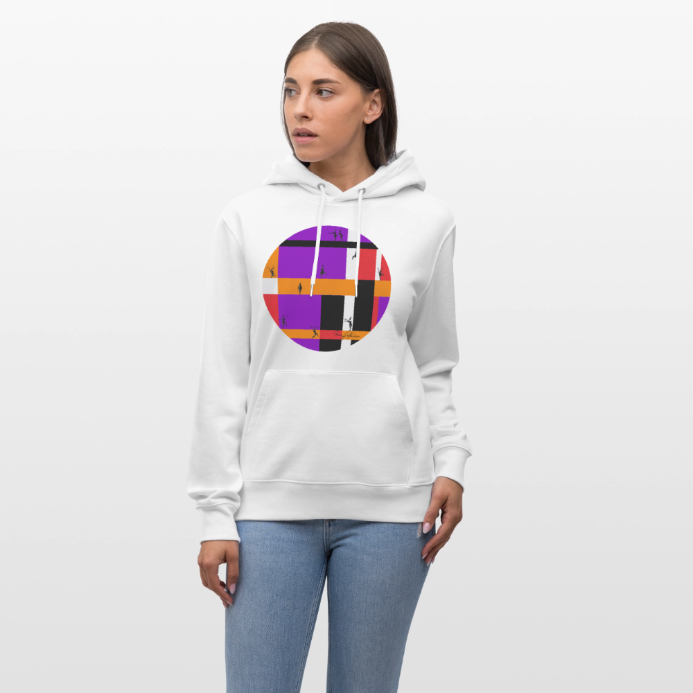 Unisex Bio-Hoodie mit TUSCHEMÄNNCHEN PRINT - Weiß