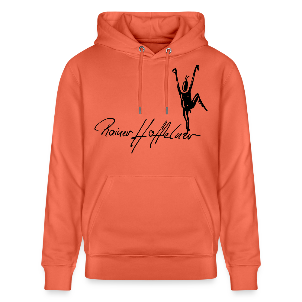 Unisex Bio-Hoodie mit TUSCHEMÄNNCHEN PRINT - Hellrot