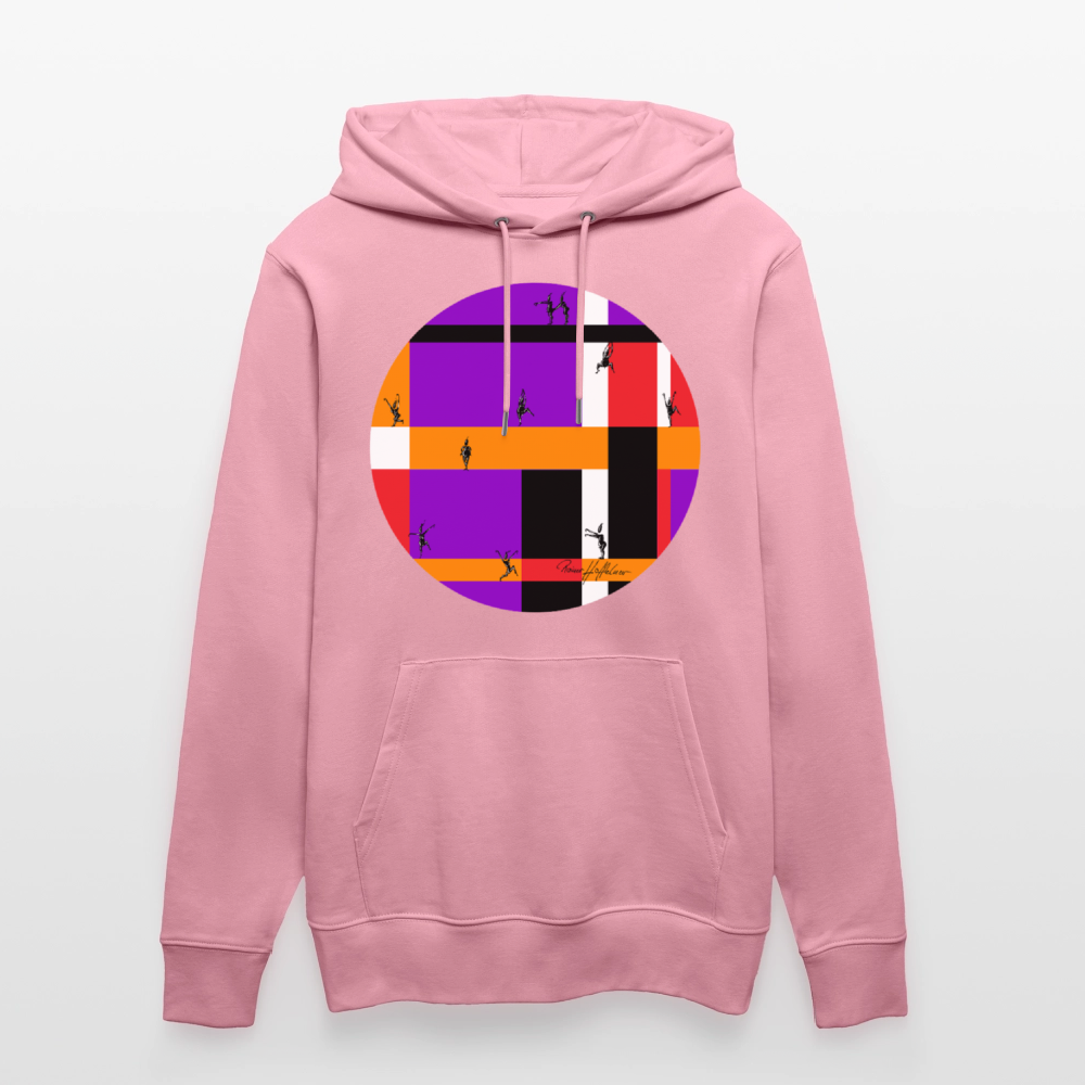 Unisex Bio-Hoodie mit TUSCHEMÄNNCHEN PRINT - Lila Traum