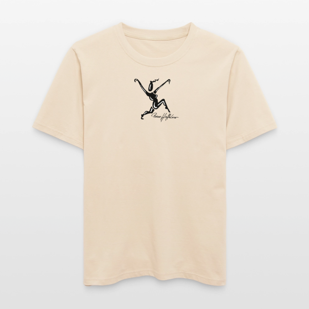 Unisex Bio-T-Shirt mit TUSCHEWEIBCHEN PRINT - Weißgrau