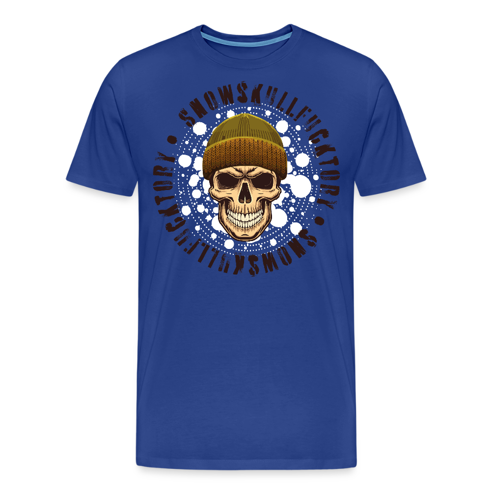 Männer Premium T-Shirt mit SNOWSKULL PRINT - Königsblau