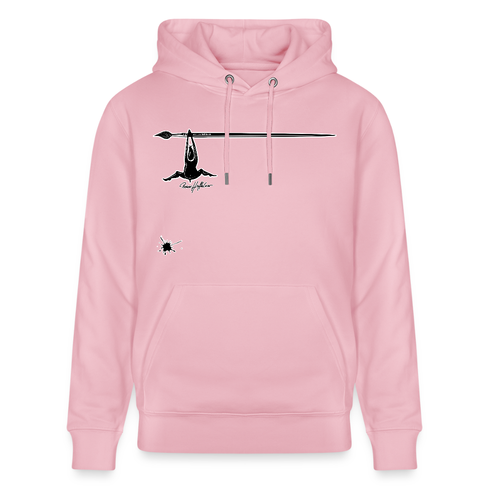 Unisex Hoodie mit TUSCHEMÄNNCHEN PRINT - Hellrosa