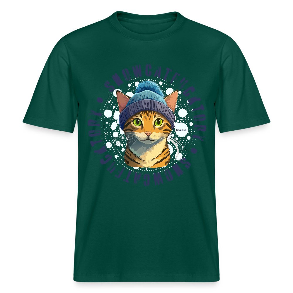 Unisex Bio-T-Shirt mit SNOWCATFUCKTORY PRINT - Forest