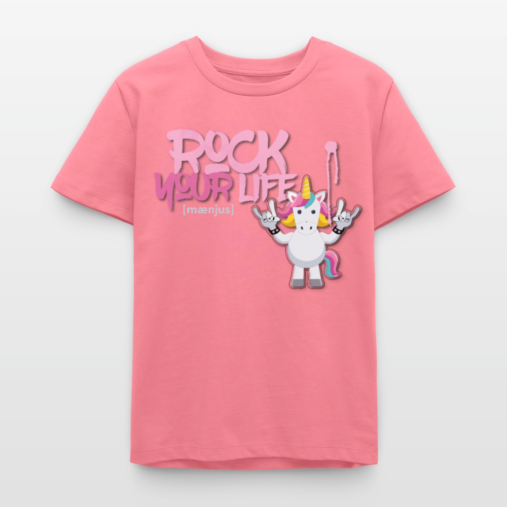 MNJS TEENS Bio T-Shirt mit ROCK YOUR LIFE PRINT - Pink
