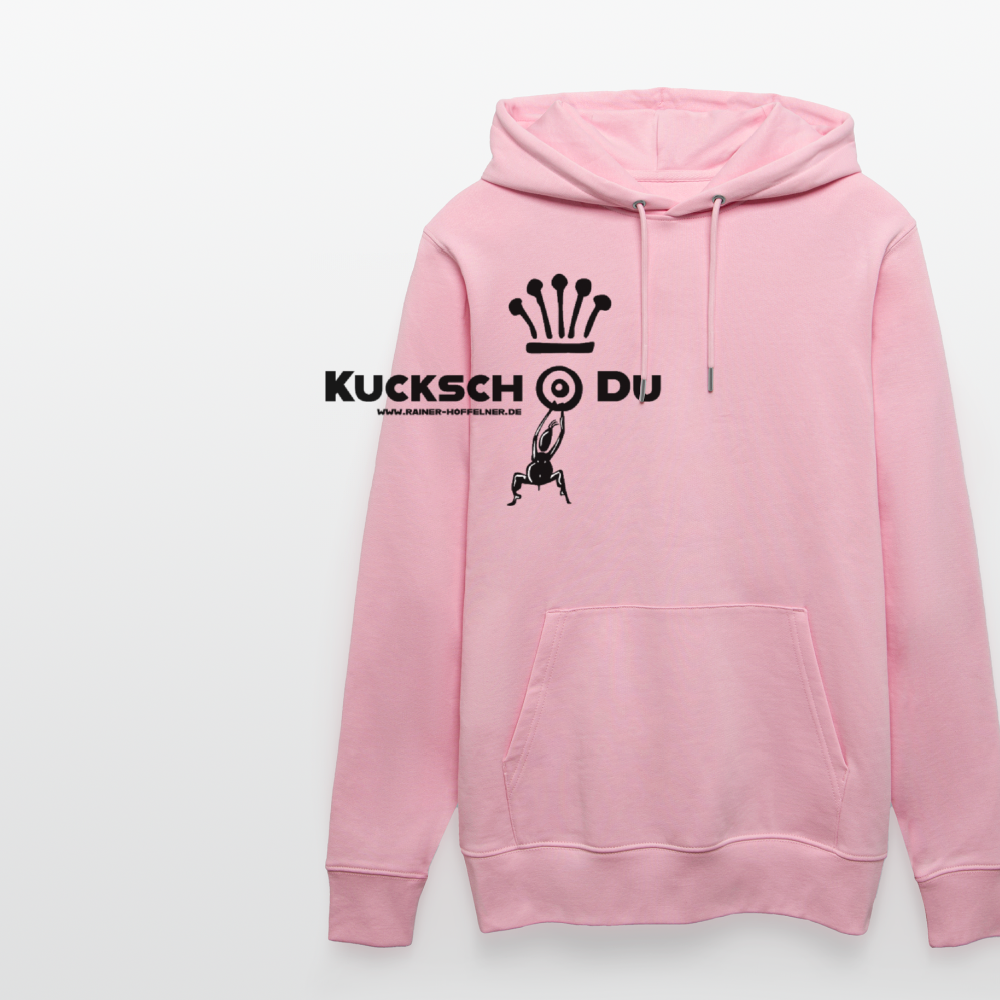 Unisex Hoodie mit KUCKSCH DU PRINT - Hellrosa