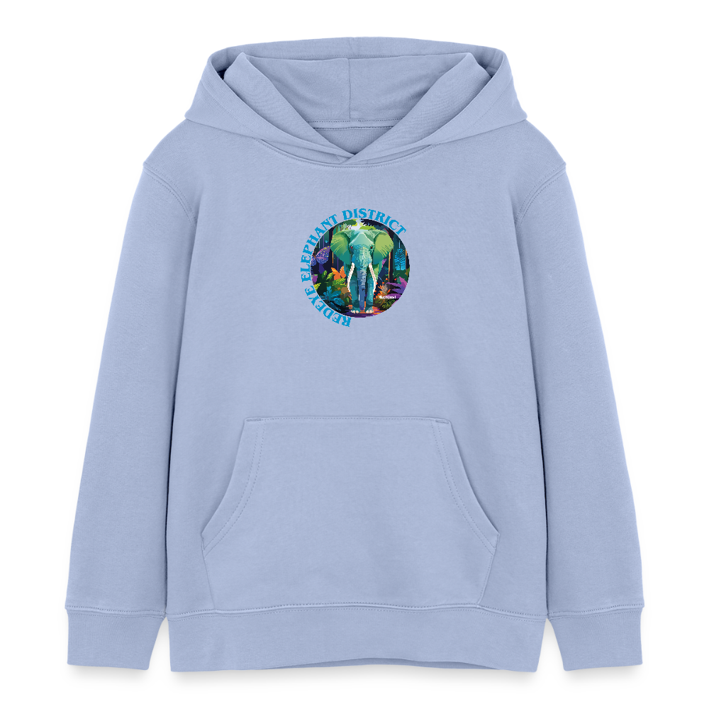 MNJS KIDS Bio-Hoodie mit REDEYE ELEPHANT DISTRICT PRINT - Sky