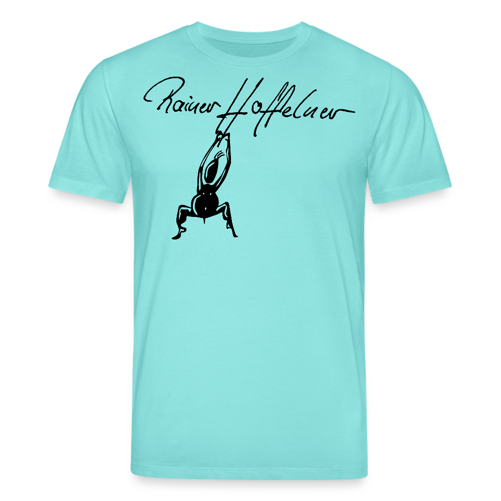 Unisex Bio-T-Shirt mit TUSCHEMÄNNCHEN PRINT - Poolblau