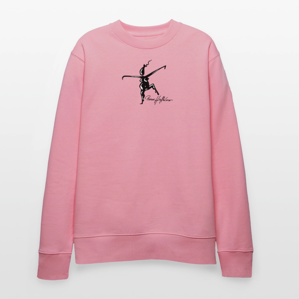 Unisex Bio-Sweatshirt mit TUSCHEWEIBCHEN PRINT - Lila Traum