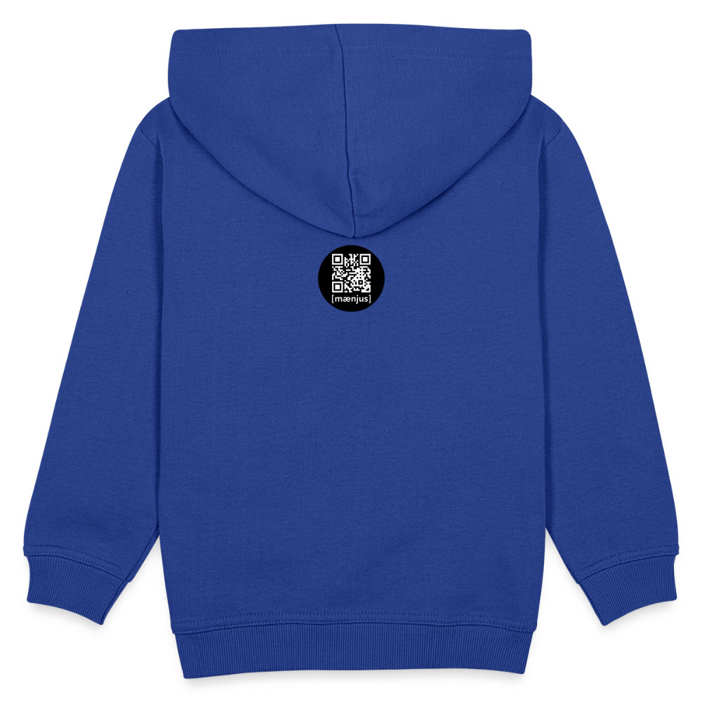 MNJS KIDS Premium Hoodie mit DEEP FOREST GREEN TIGERRABBIT PRINT - Royalblau