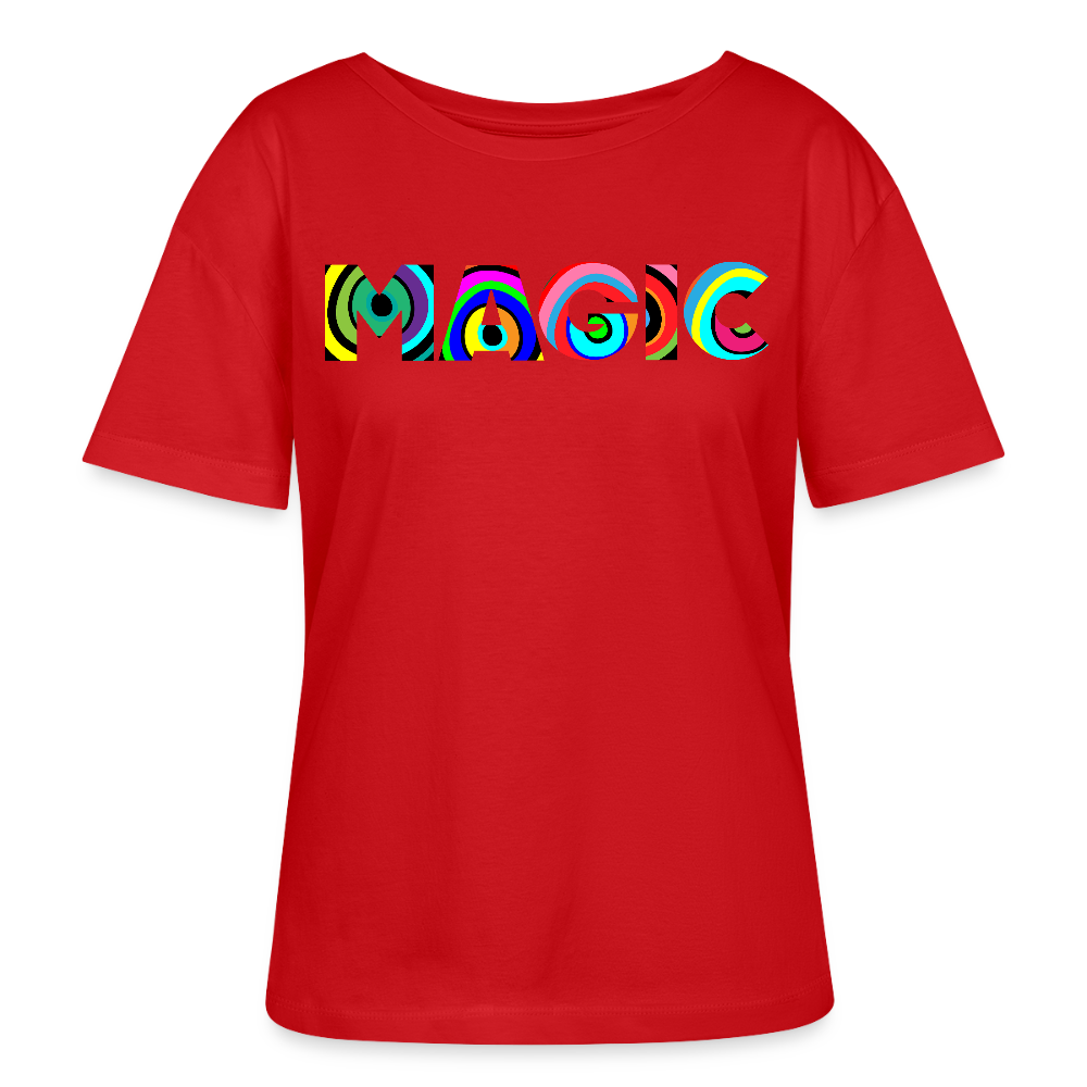 Frauen T-Shirt mit MAGIC PRINT - Rot