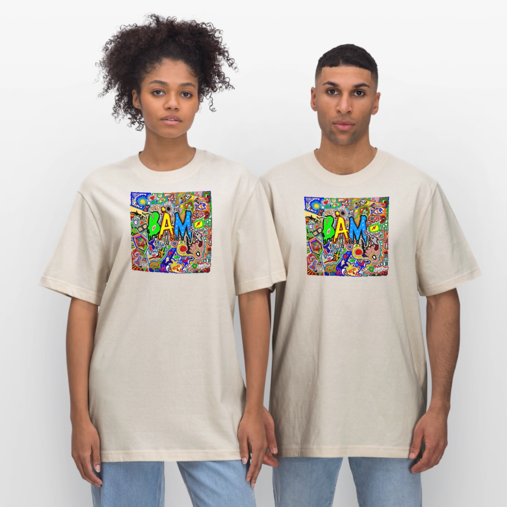 Unisex Bio-T-Shirt mit BÄM PRINT - Naturweiß