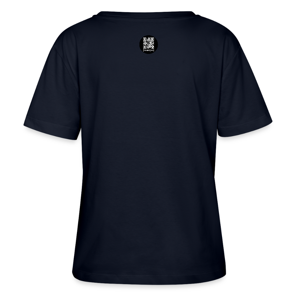 Frauen T-Shirt mit WINDROSE PRINT - Navy