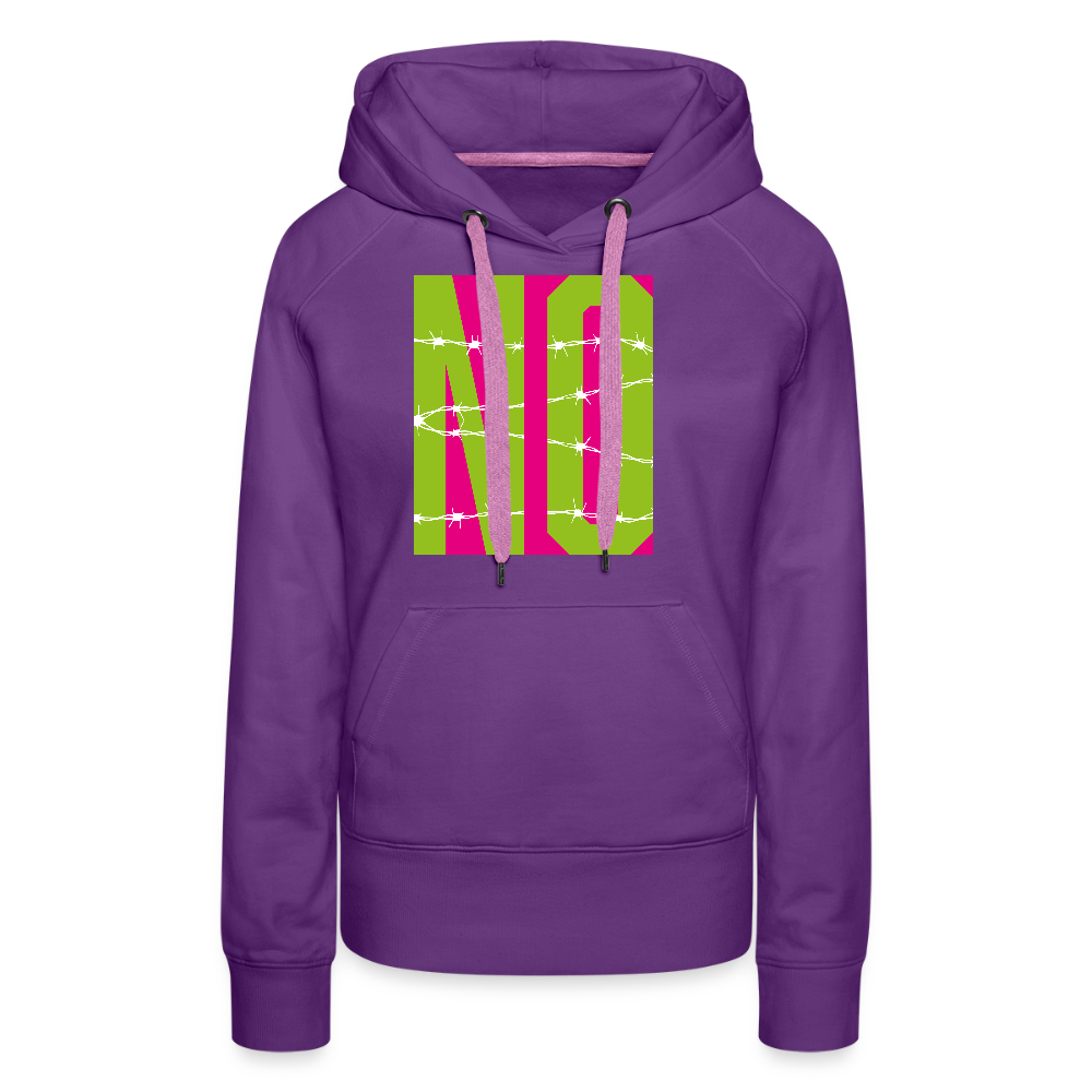Frauen Premium Hoodie mit NO PRINT - Purple
