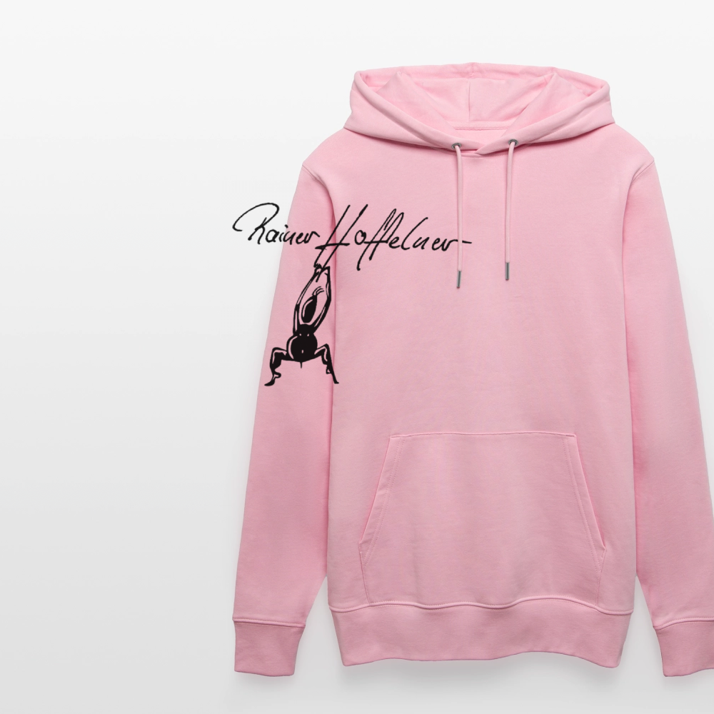 Unisex Bio-Hoodie mit TUSCHEMÄNNCHEN PRINT - Hellrosa