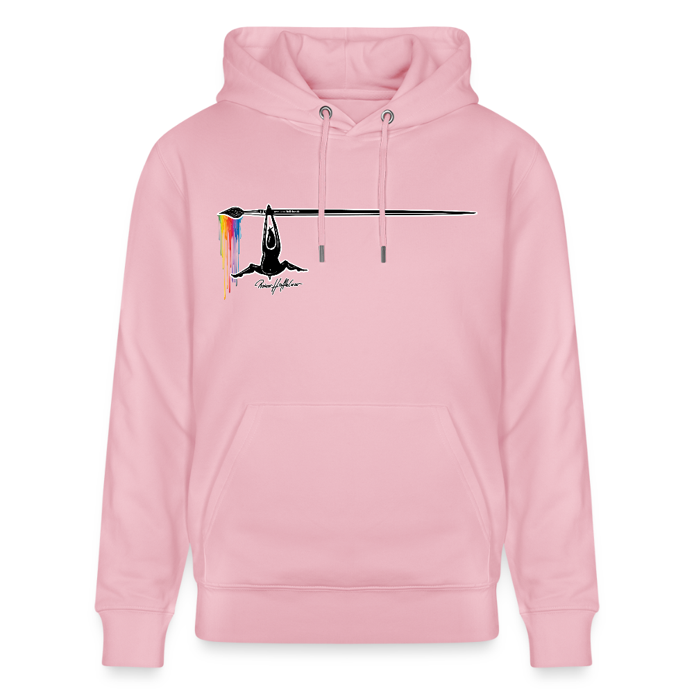 Unisex Hoodie mit TUSCHEMÄNNCHEN PRINT - Hellrosa