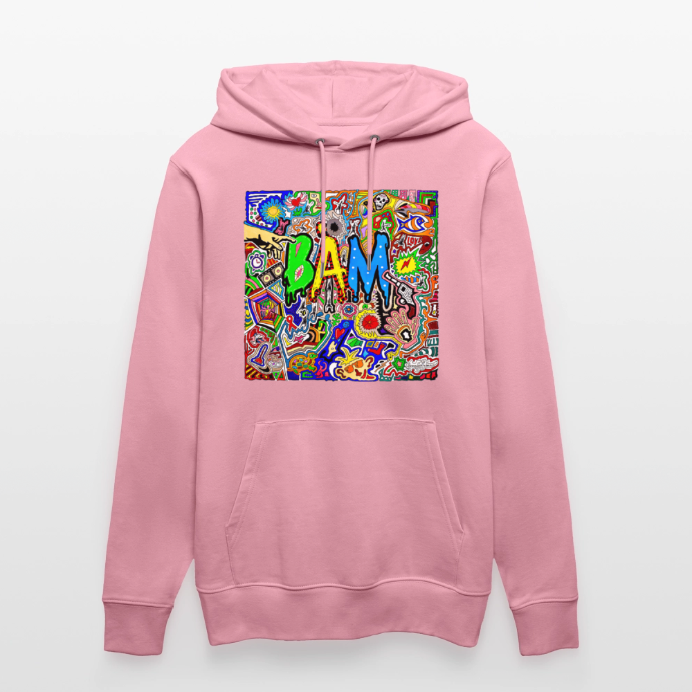 Unisex Bio-Hoodie mit BÄM PRINT - Lila Traum