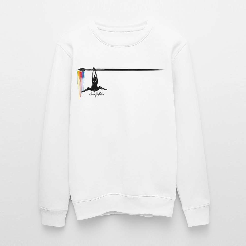 Unisex Bio-Sweatshirt mit MÄNNLE PRINT - Weiß