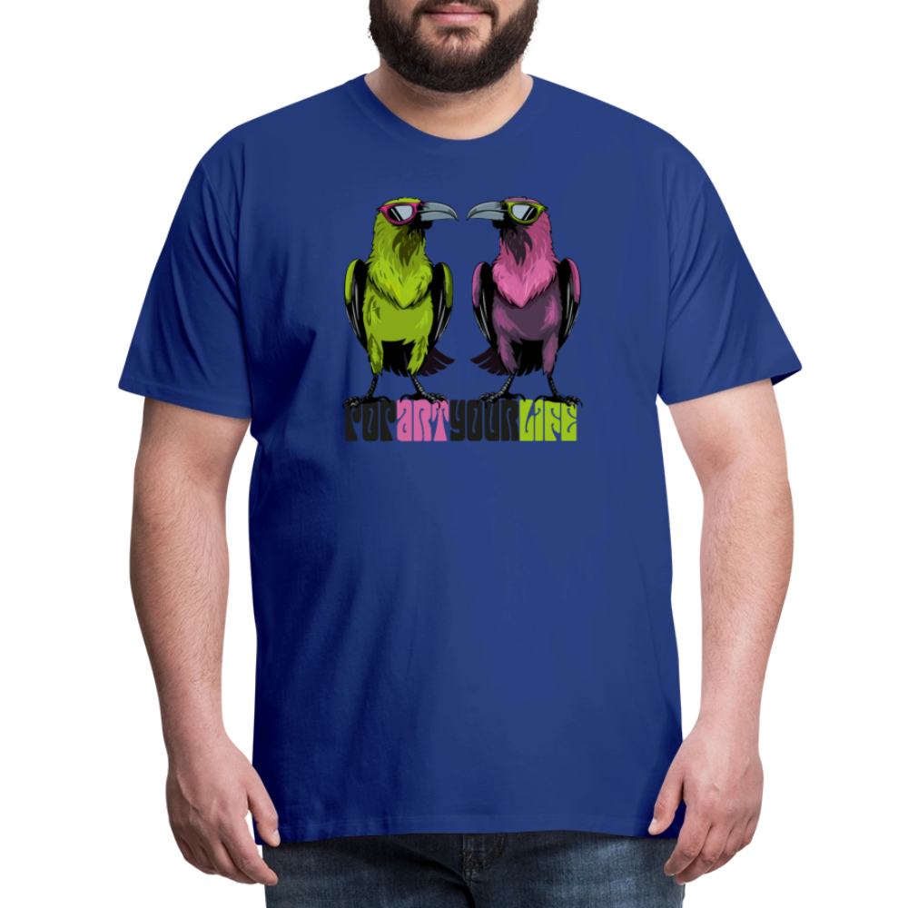Männer Premium T-Shirt mit POPART YOUR LIFE PRINT - Königsblau