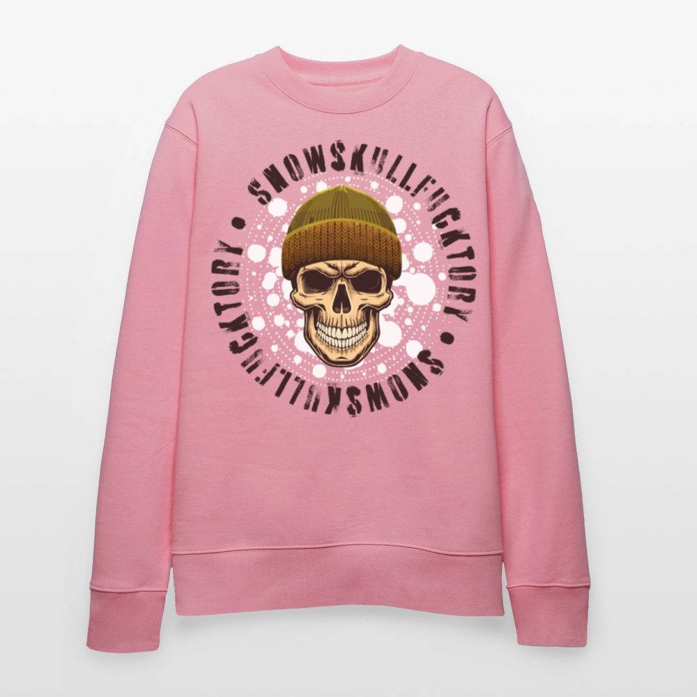 Unisex Bio-Sweatshirt mit SNOWSKULL PRINT - Lila Traum