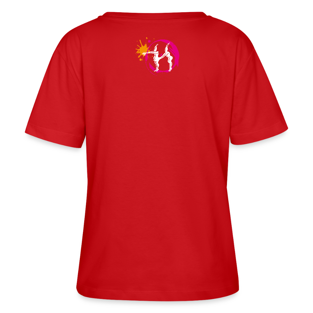 Frauen T-Shirt mit ES ESKALIERT EH PRINT - Rot