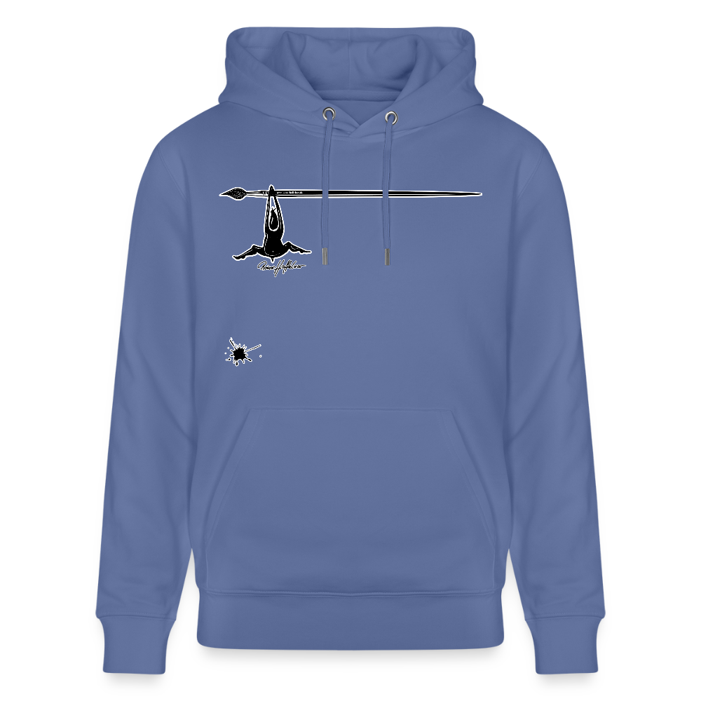 Unisex Hoodie mit TUSCHEMÄNNCHEN PRINT - Blau
