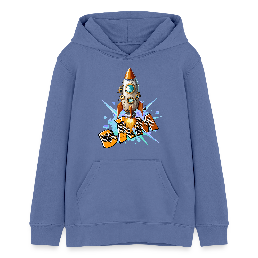MNJS TEENS Bio-Hoodie mit BÄM PRINT - Blau