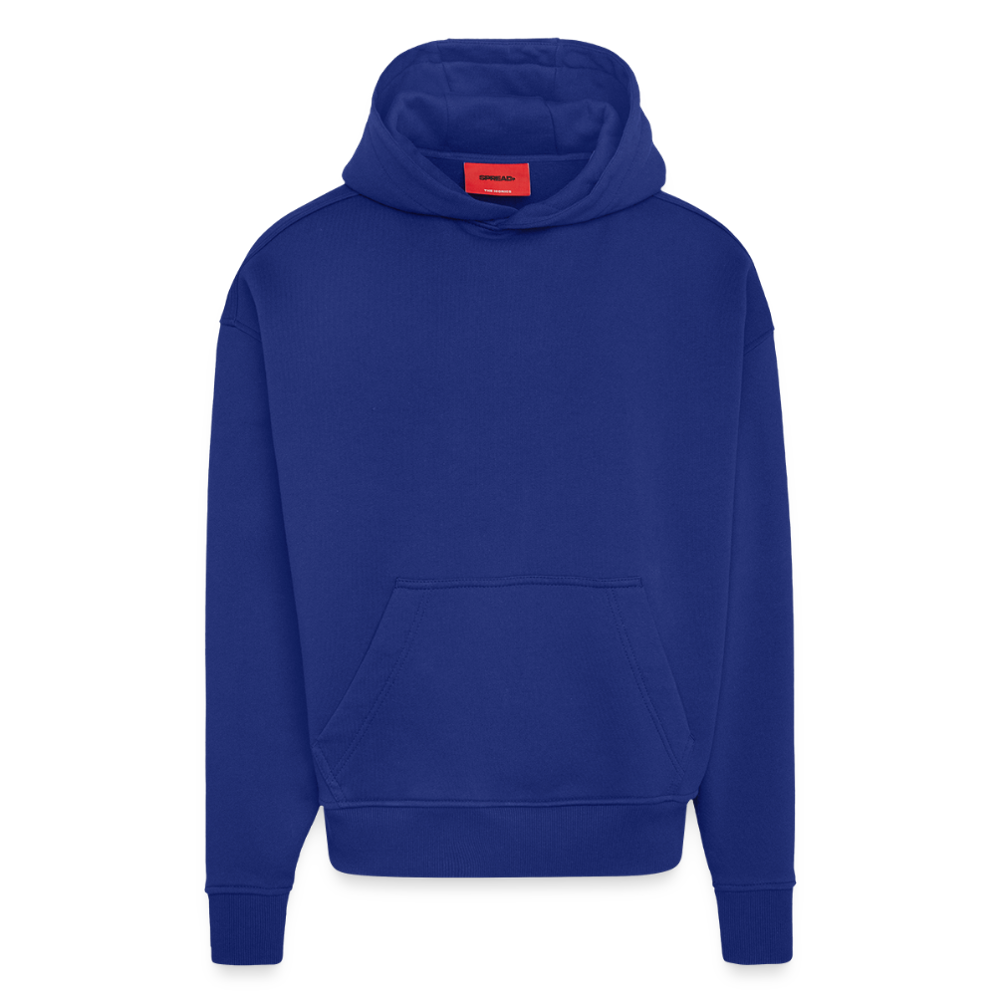 Heavyweight Oversized Organic Hoodie mit FLYING COW PRINT - Iconic Blue