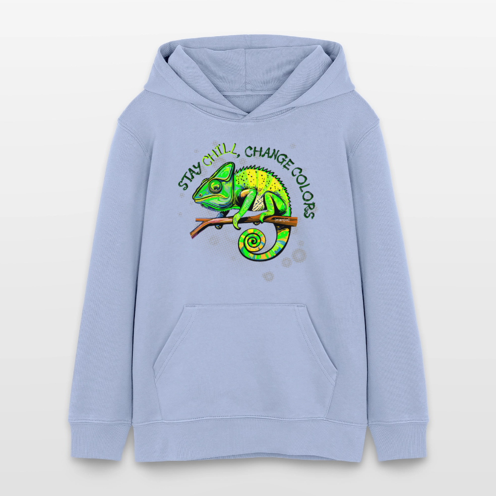 MNJS TEENS Bio-Hoodie mit CAMAELEON PRINT - Sky