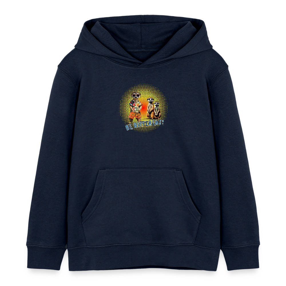 MNJS KIDS Bio-Hoodie mit BE DIFFERENT PRINT - Navy