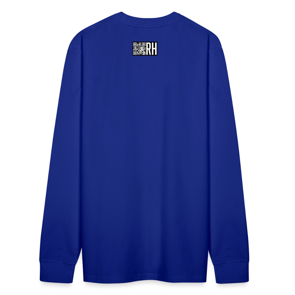 Unisex Bio-Langarmshirt mit CREATIVE VIRUS INSIDE PRINT - Königsblau