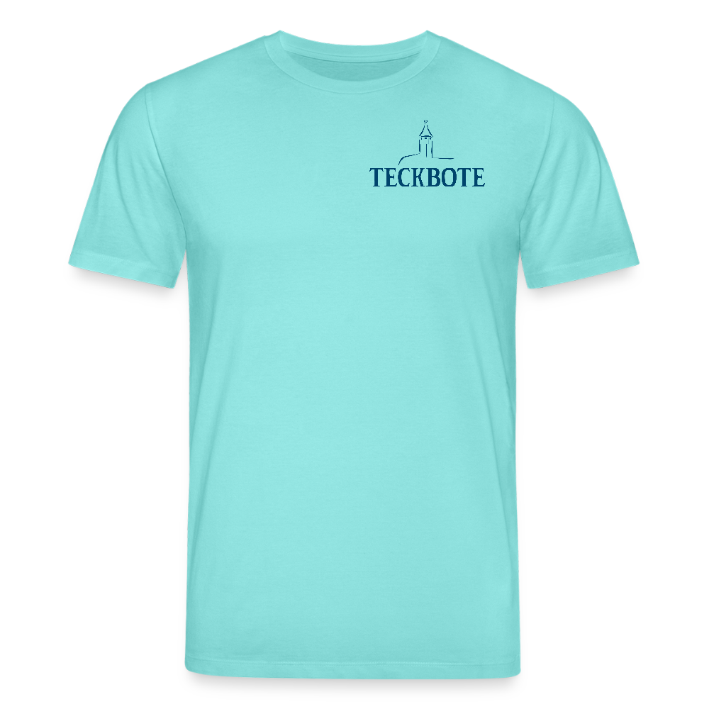 Unisex Bio-T-Shirt mit TECKBOTE PRINT - Poolblau