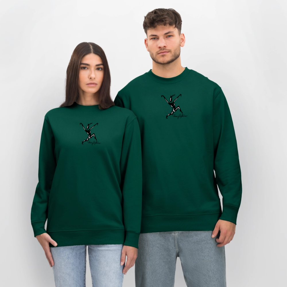 Unisex Bio-Sweatshirt mit TUSCHEWEIBCHEN PRINT - Forest