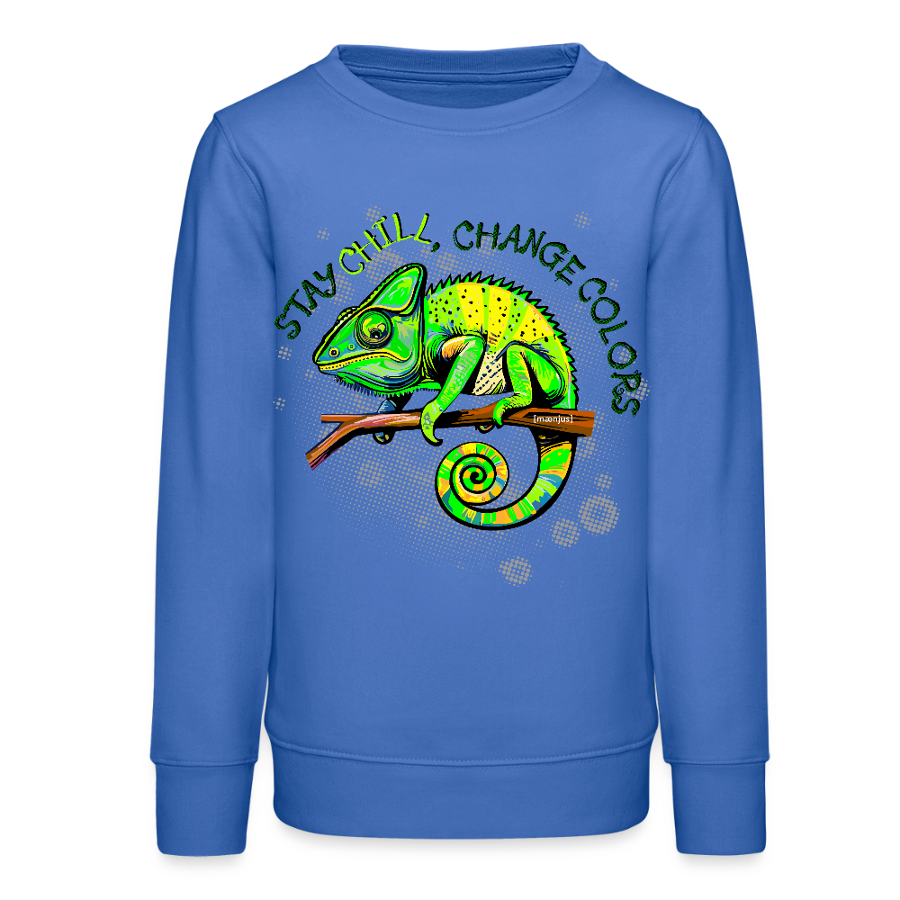 MNJS TEENS Bio Sweatshirt mit CAMAELEON PRINT - carolina Blue