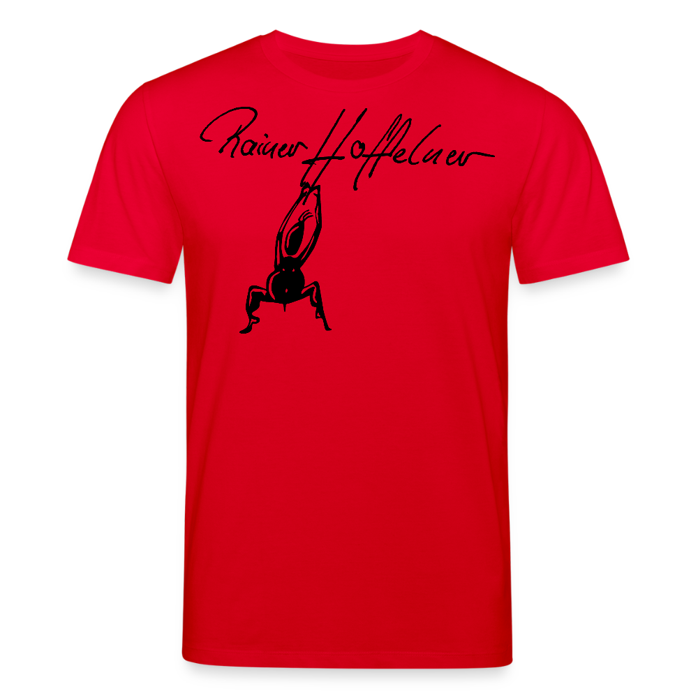 Unisex Bio-T-Shirt mit TUSCHEMÄNNCHEN PRINT - Rot