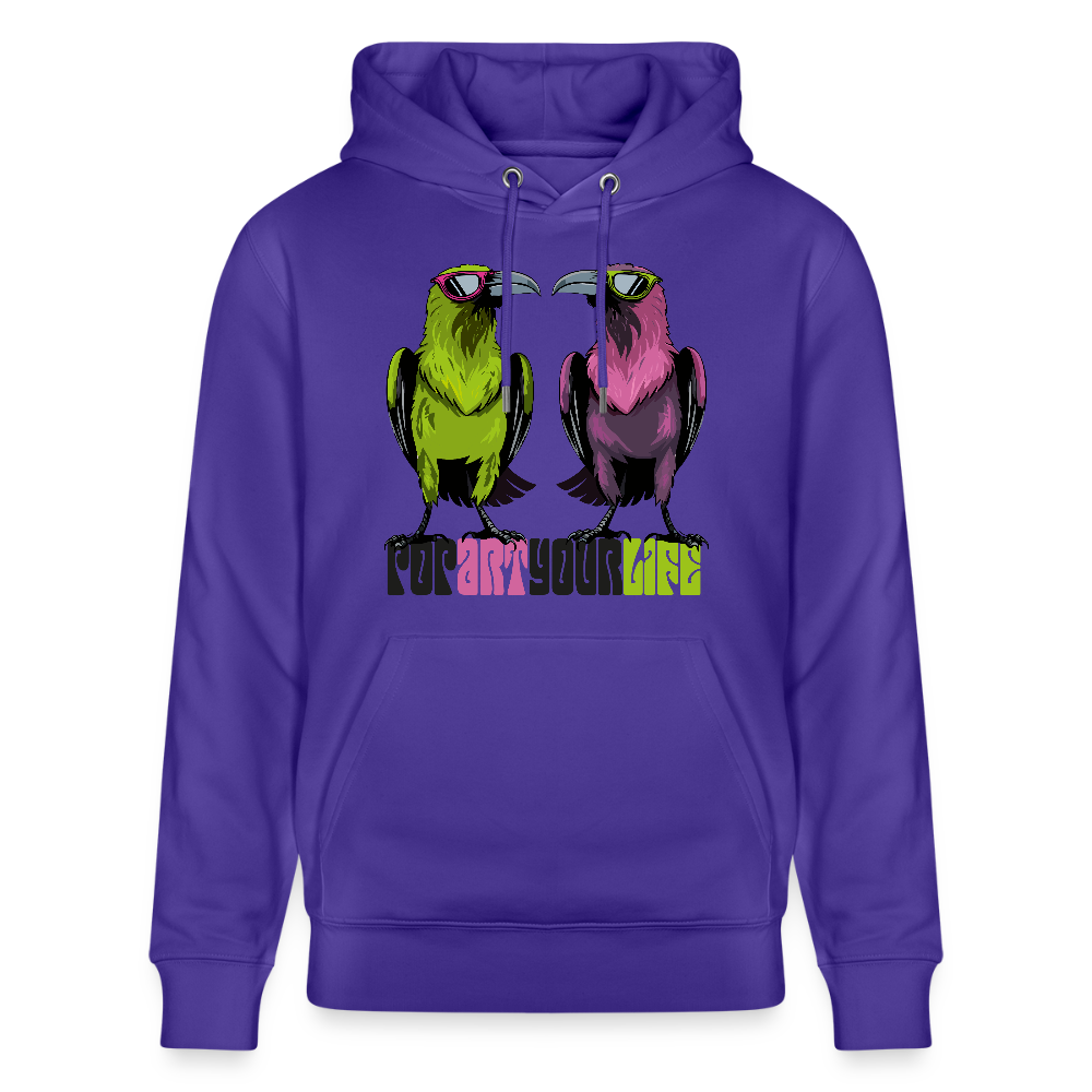Unisex Hoodie mit POPART YOUR LIFE PRINT - Purple Love