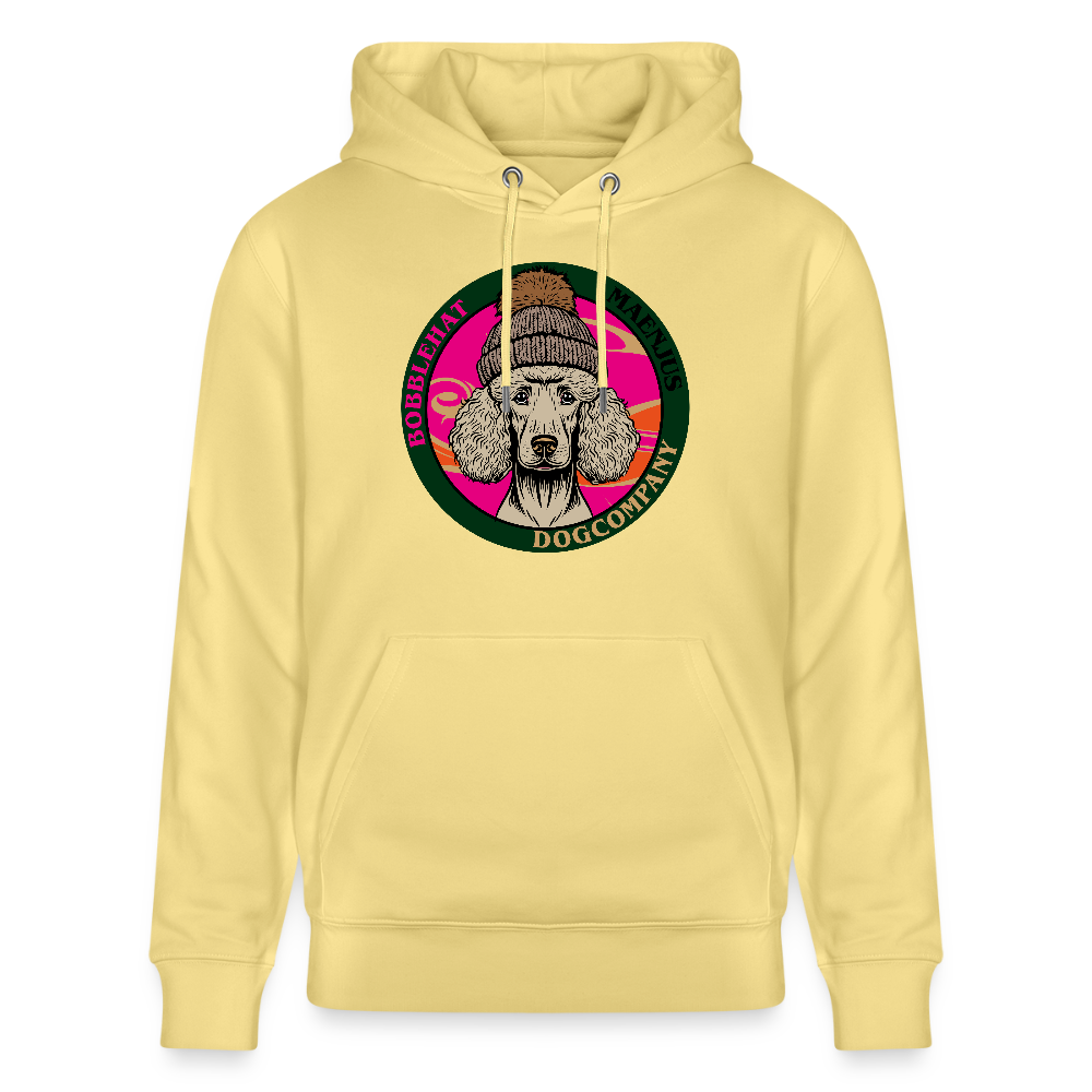 SUnisex Bio-Hoodie mit BOBBLEHAT DOGCOMPANY PRINT - Gelb Viva