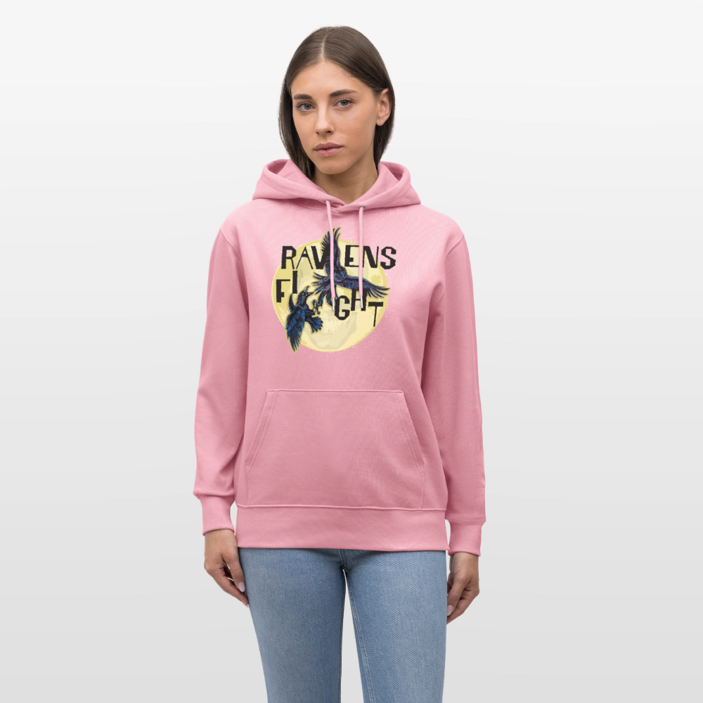 Unisex Hoodie mit RAVENS FIGHT PRINT - Lila Traum