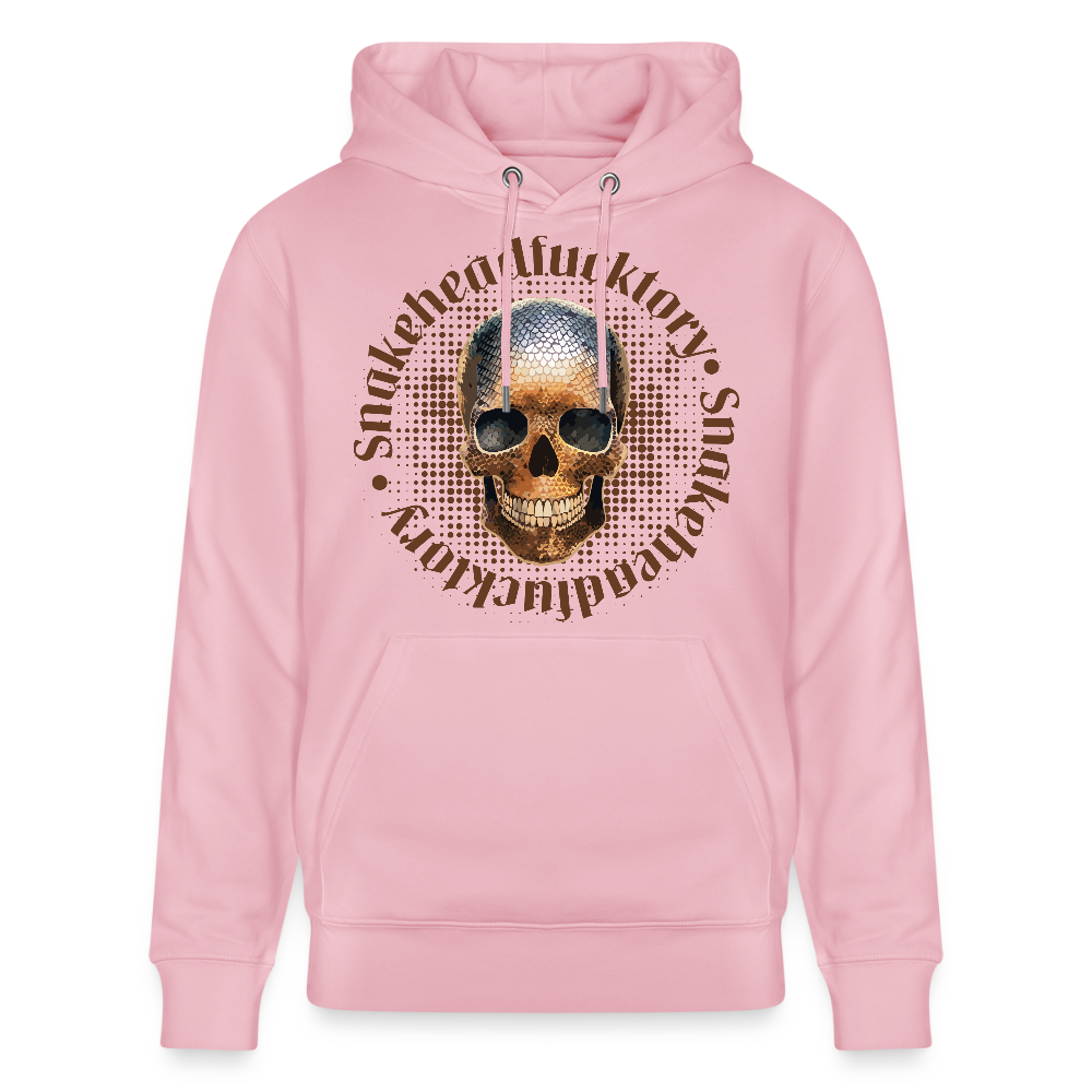 Unisex Hoodie mit SNAKEHEAD SKULL PRINT - Hellrosa