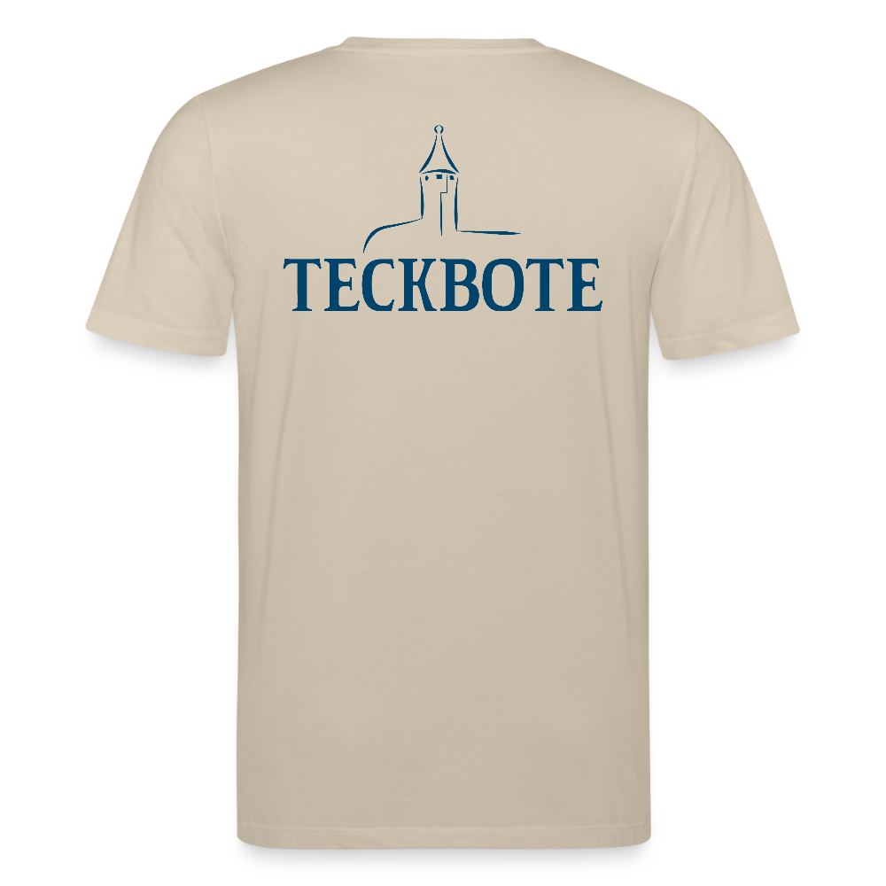 Unisex Bio-T-Shirt mit TECKBOTE PRINT - Beige