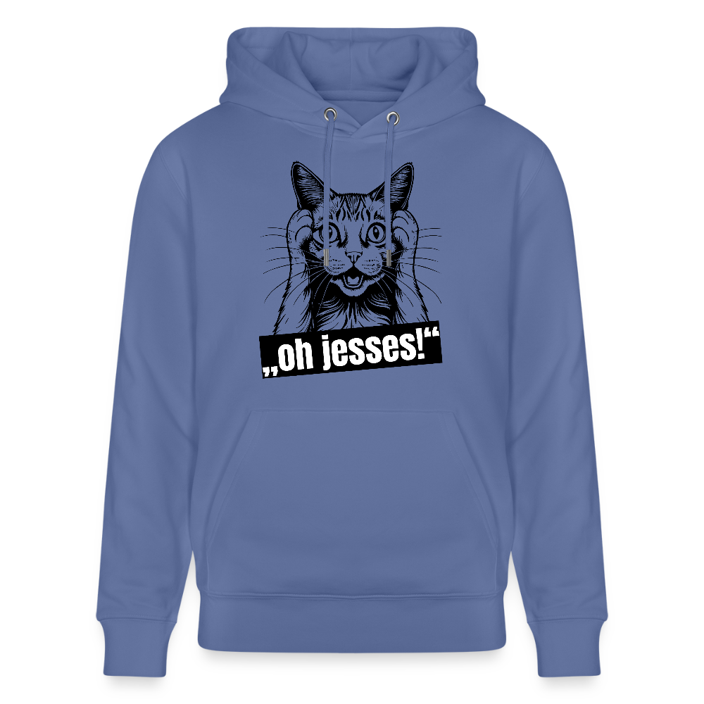 Unisex Hoodie mit OH JESSES PRINT - Blau