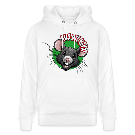 Unisex Hoodie mit AUS DIE MAUS PRINT - Weiß