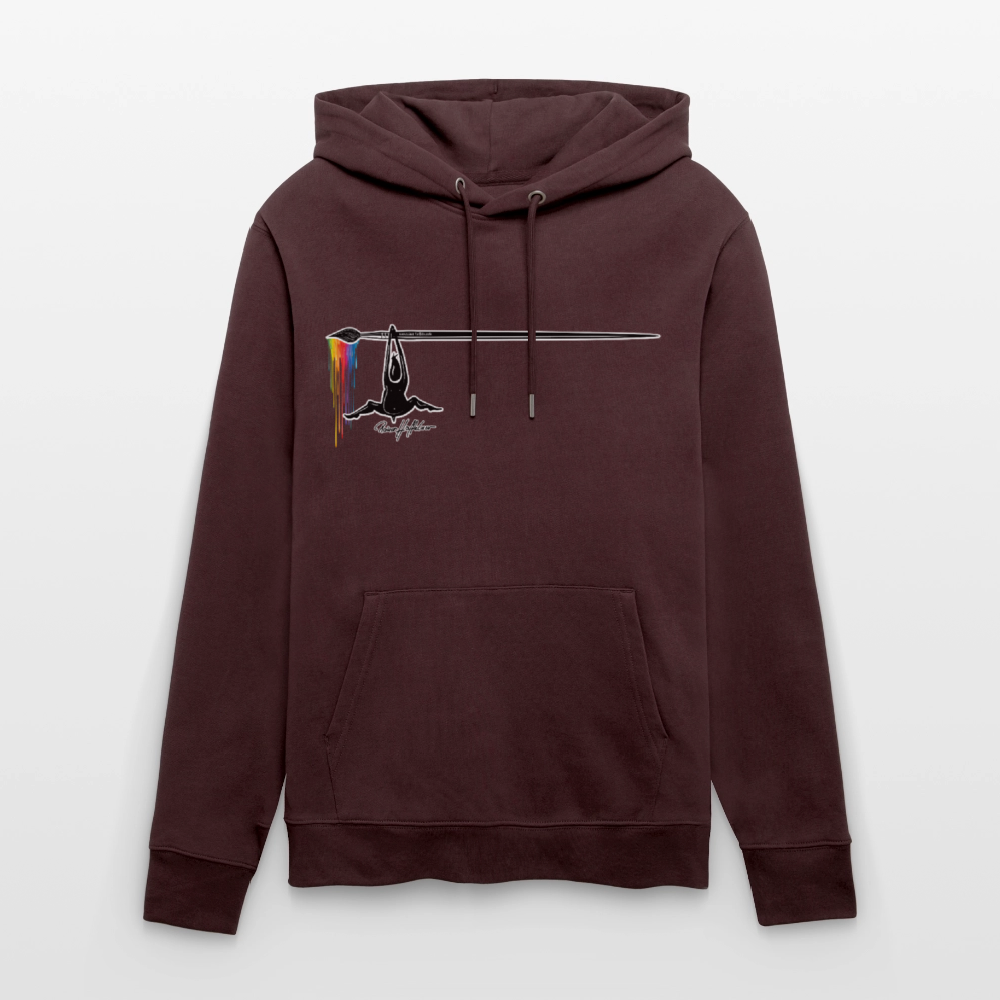 Unisex Hoodie mit TUSCHEMÄNNCHEN PRINT - Maroon