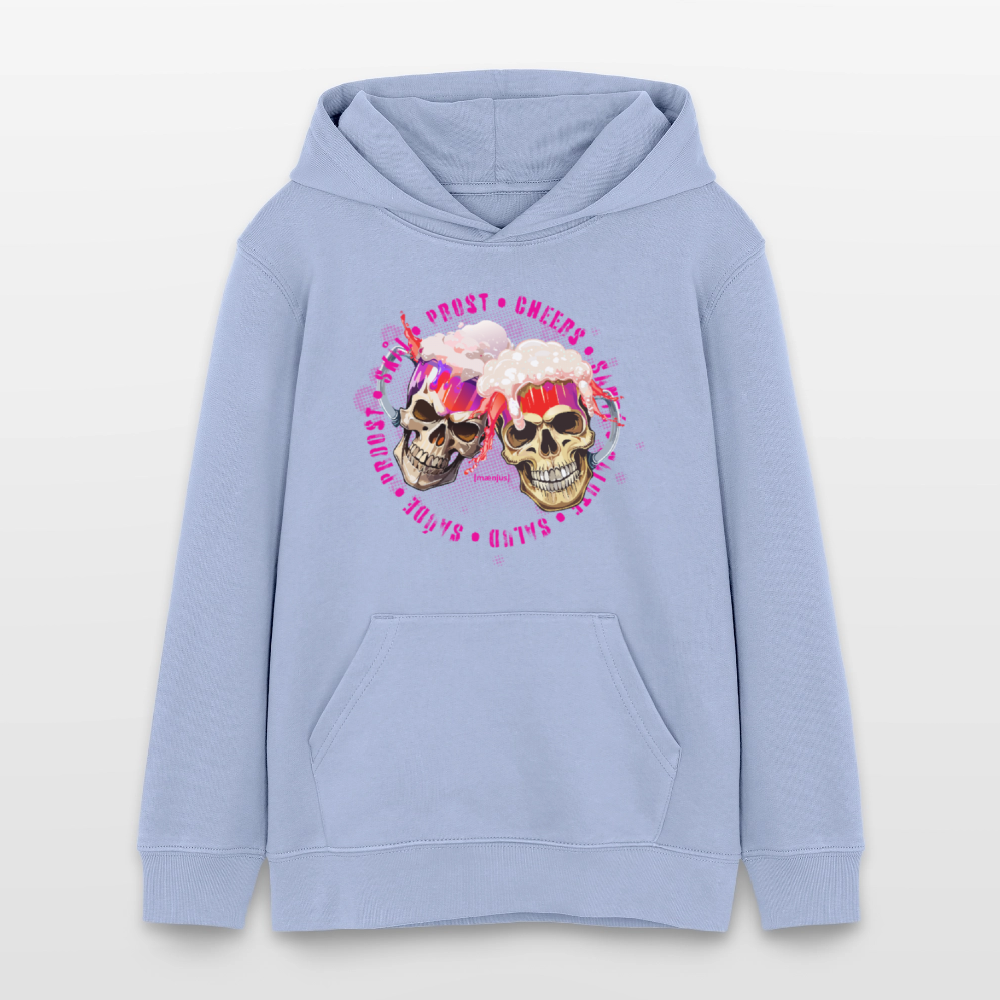 Teens Bio-Hoodie mit OKTOBERFEST EDITION GIRLS PRINT - Sky