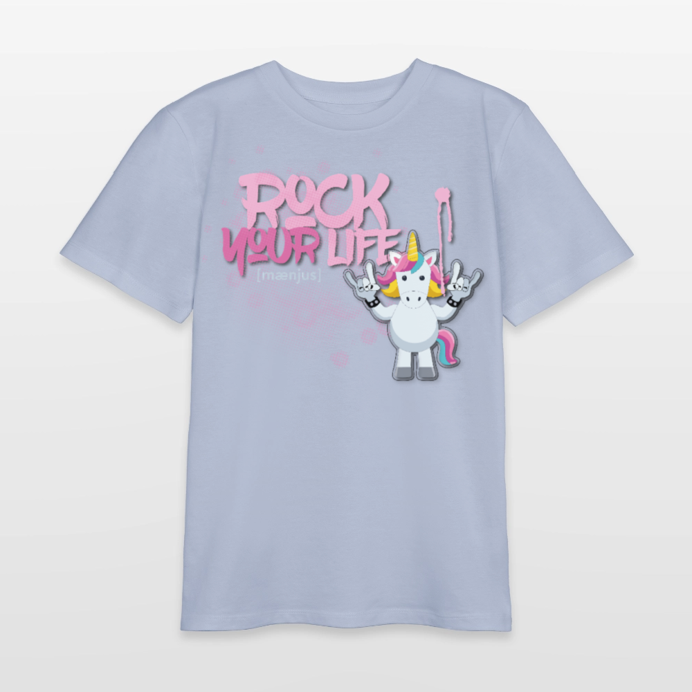 MNJS TEENS Bio T-Shirt mit ROCK YOUR LIFE PRINT - Lavendel-Violett